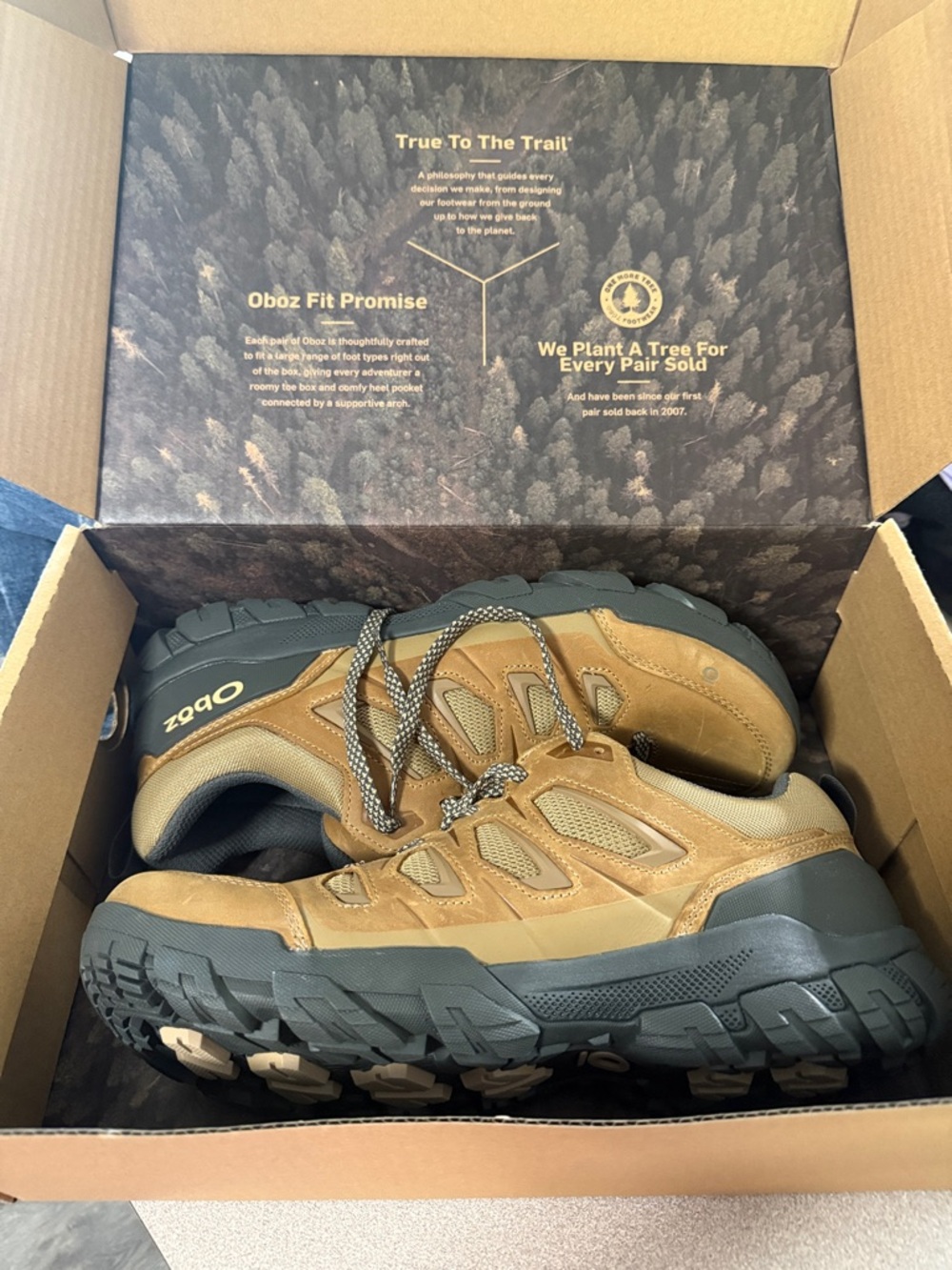 Oboz Men's Brown Trail Hiking Boots - Rugged Outdoor Support
